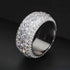 Moissanite silver royalty ring