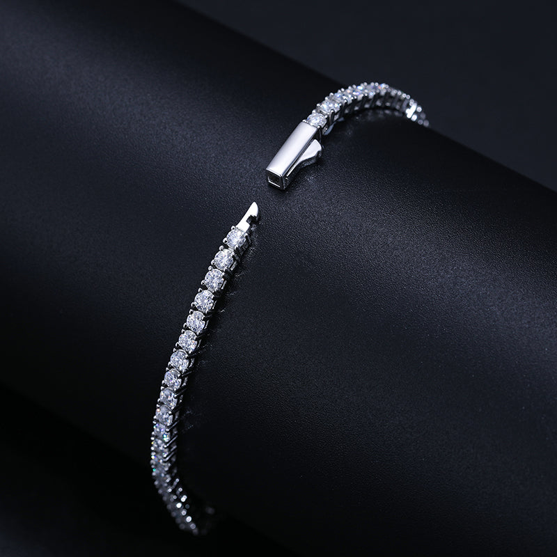 Womens Moissanite Tennis Bracelet