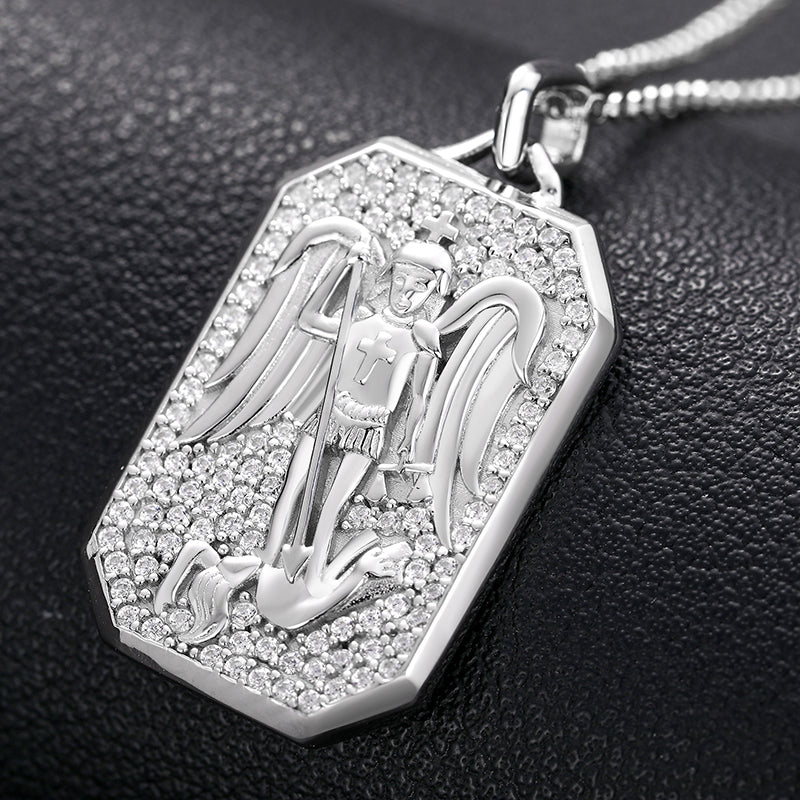 Moissanite Angel Pendant