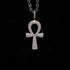 Moissanite ankh cross pendant