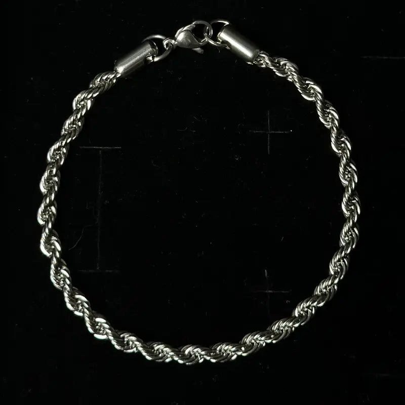 Stainless steel rope bracelet