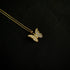 gold colored butterfly pendant for women