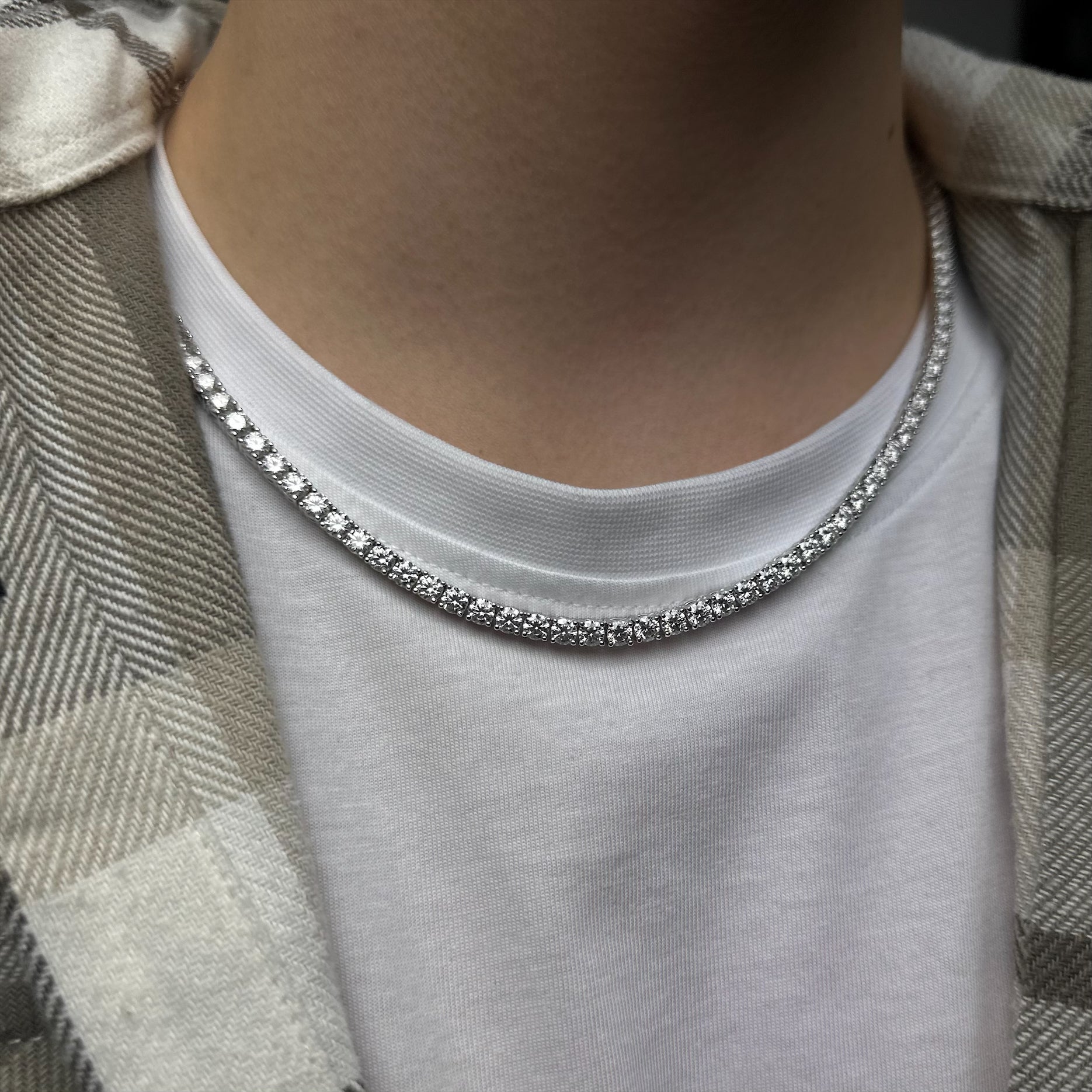 Moissanite Tennis Chain